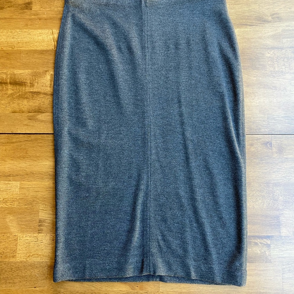 Catherine Malandrino Gray Midi Pencil Skirt Casual